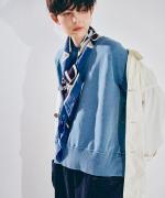 INDIGO 裏毛&ピグメントダイ　プルオーバー